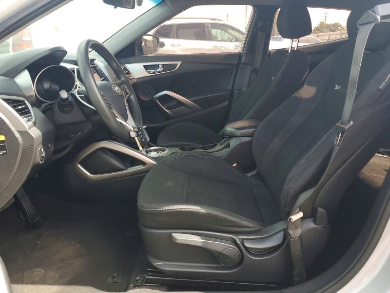 2015 Hyundai Veloster VIN KMHTC6AD1FU228546 COPART salvage auction — DAMAGE HISTORY, Fl - Cert Of Title-Flood & Rebuilt, sold $850 on 2026-07-29 (photo 7)