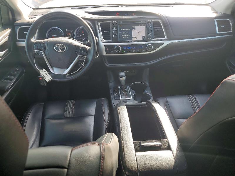 2019 Toyota Highlander VIN 5TDKZRFH2KS326446 COPART salvage auction — FRONT END, Ga - Cert Of Title-Salvage, sold $8,000 on 2026-07-27 (photo 8)