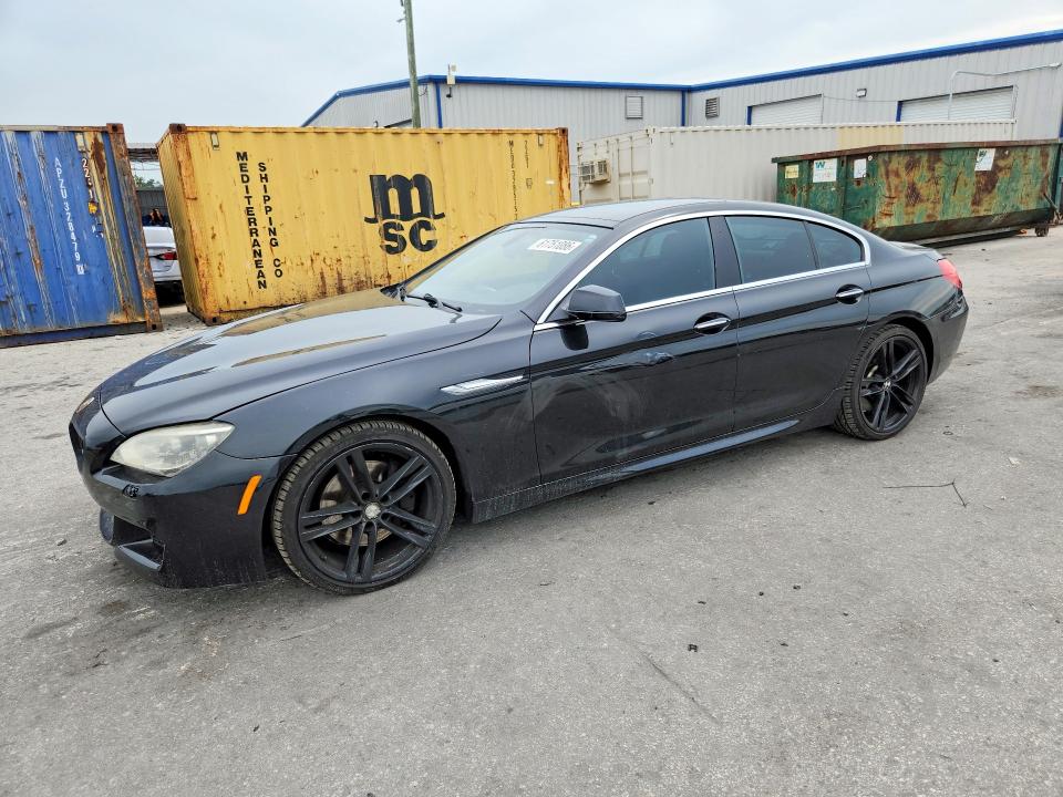2013 BMW 6er VIN WBA6B2C5XDD128622 COPART salvage auction — SIDE, Fl - Cert Of Title Slvg Rebuildable, sold $1,850 on 2026-08-18 (photo 1)
