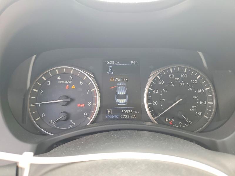 2020 Infiniti Q50 VIN JN1EV7AP2LM200129 COPART salvage auction — FRONT END, Nv - Salvage Title, sold $6,600 on 2026-08-17 (photo 9)