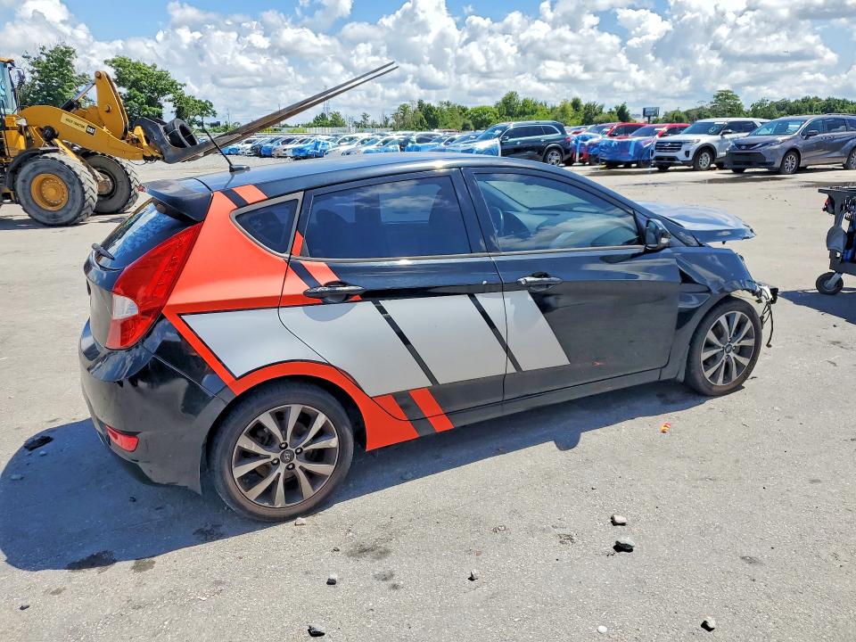 2015 Hyundai Accent VIN KMHCU5AE0FU234158 COPART salvage auction — FRONT END, Fl - Cert Of Title Slvg Rebuildable, sold $950 on 2026-07-09 (photo 3)