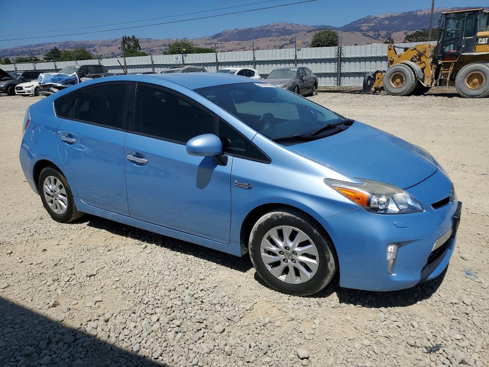 2012 Toyota Prius VIN JTDKN3DP8C3009566 COPART salvage auction — SIDE, Ca - Salvage Certificate, sold $4,100 on 2026-07-28 (photo 4)