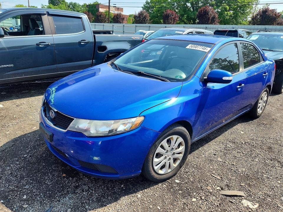 2010 Kia Forte VIN KNAFU4A24A5301927 COPART salvage auction — FRONT END, Ct - Cert Of Title-Salvage, sold $475 on 2026-07-07 (photo 1)