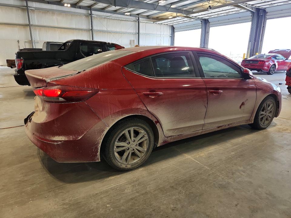 2017 Hyundai Elantra VIN KMHD84LF0HU238593 COPART salvage auction — REAR END, Ne - Cert Of Title-Salvage, sold $250 on 2026-07-28 (photo 3)