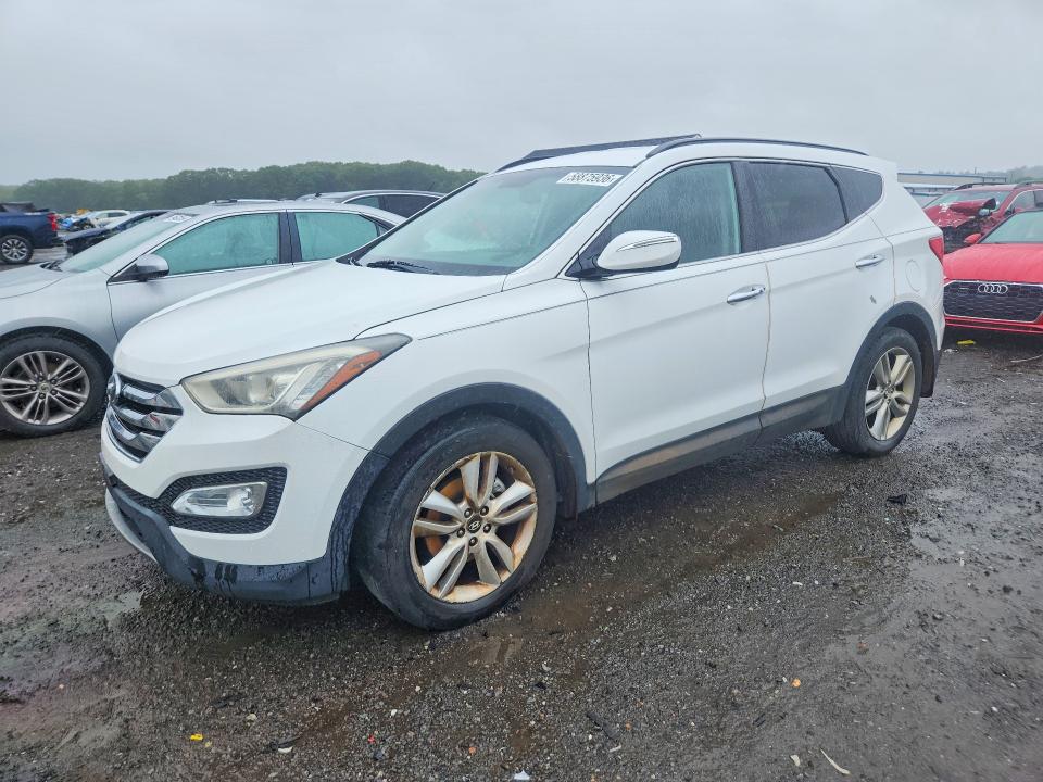 2014 Hyundai Santa fe VIN 5XYZUDLA4EG212070 COPART salvage auction — WATER/FLOOD, Ma - Cert Of Title-Reconstrctd Coll, sold $950 on 2026-07-15 (photo 1)