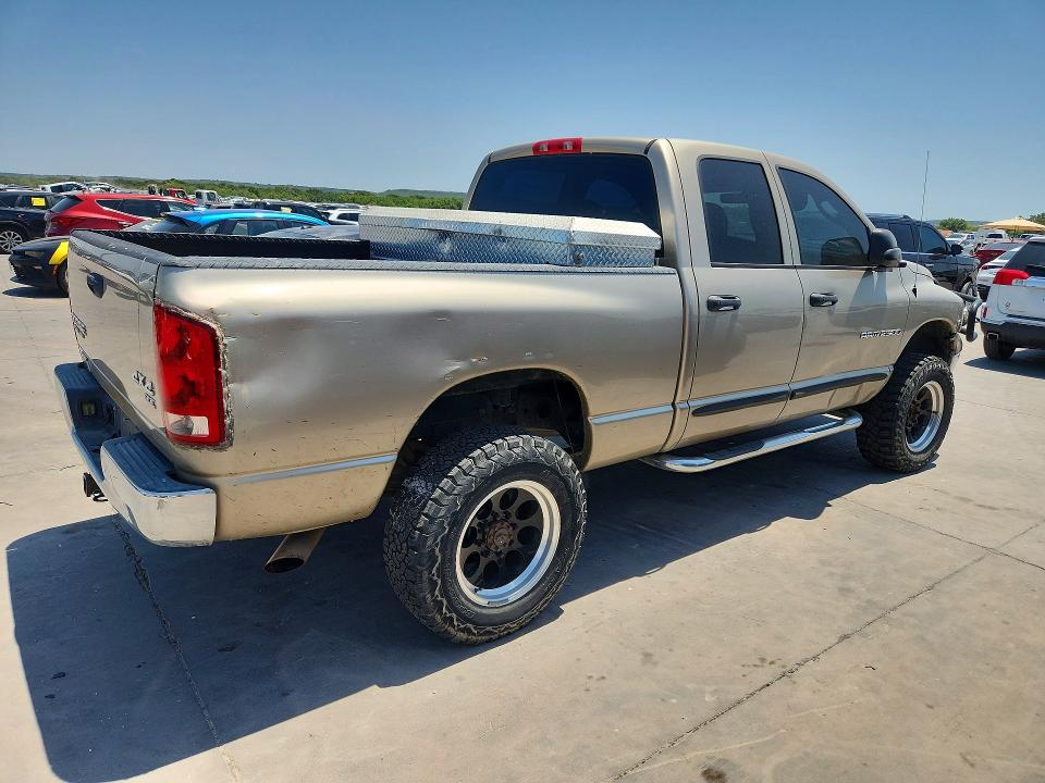 2004 Dodge Ram 2500 VIN 3D7KU28C64G100893 COPART salvage auction — NORMAL WEAR, TX - CERTIFICATE OF TITLE (P), sold $3,900 on 2026-08-13 (photo 3)
