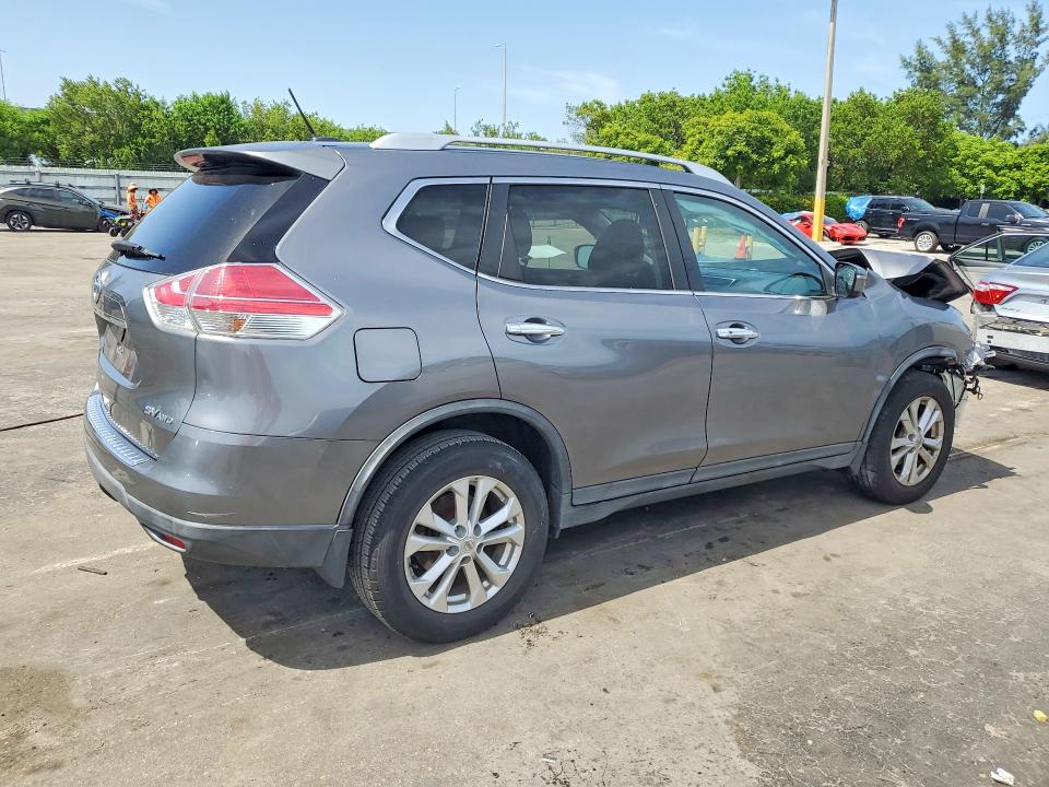 2016 Nissan Rogue VIN KNMAT2MV9GP678096 COPART salvage auction — FRONT END, FL - CERT OF TITLE SLVG REBUILDABLE, sold $400 on 2026-07-29 (photo 3)