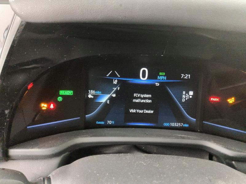 2022 Toyota Mirai VIN JTDAAAAA6NA004764 COPART salvage auction — MINOR DENT/SCRATCHES, Ca - Dis/Dlr/Exp Only Clean Title, sold $650 on 2026-07-28 (photo 9)