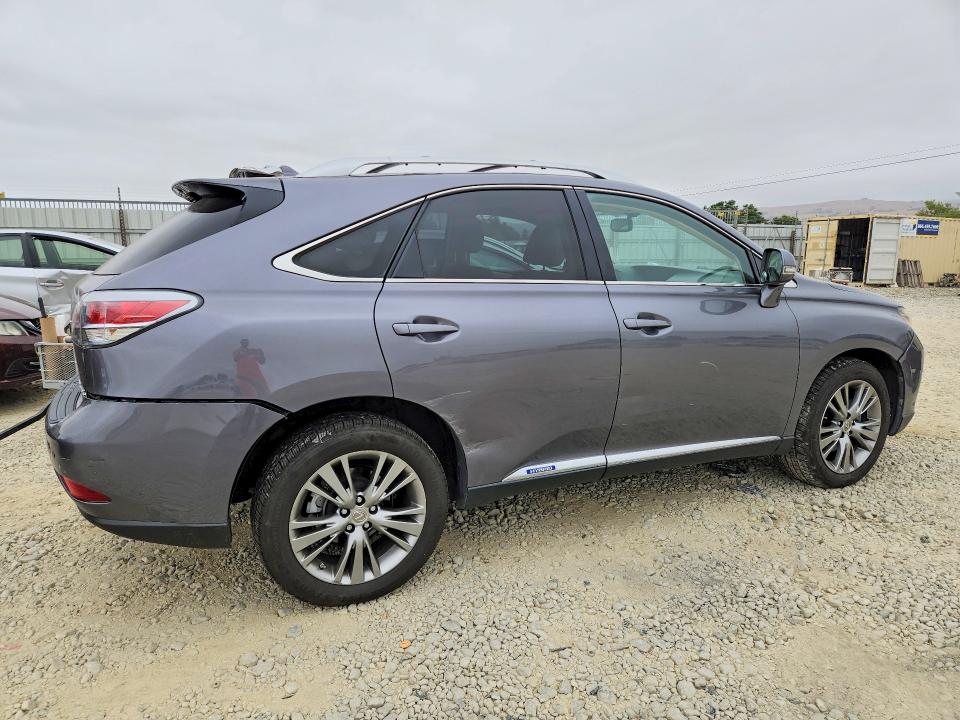 2013 Lexus Rx 450h VIN JTJBC1BA1D2437153 COPART salvage auction — REAR END, Ca - Salvage Certificate, sold $3,850 on 2026-07-07 (photo 3)