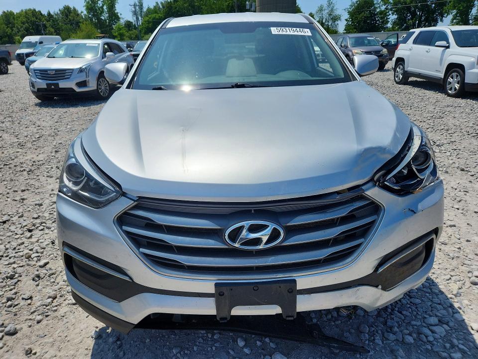 2018 Hyundai Santa fe VIN 5XYZTDLB8JG509901 COPART salvage auction — FRONT END, Mi - Certificate Of Title, sold $1,350 on 2026-07-16 (photo 5)