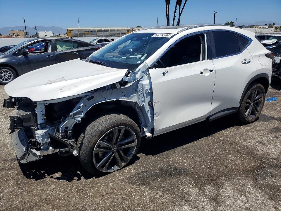 2022 Lexus Nx VIN JTJHKCFZ0N2008273 COPART salvage auction — FRONT END, Ca - Salvage Certificate, sold $20,500 on 2026-07-14 (photo 1)