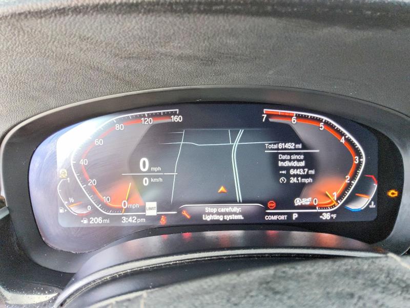 2020 BMW 5 series VIN WBAJR3C00LCE55117 COPART salvage auction — ALL OVER, Fl - Certificate Of Title, sold $14,200 on 2026-07-30 (photo 9)