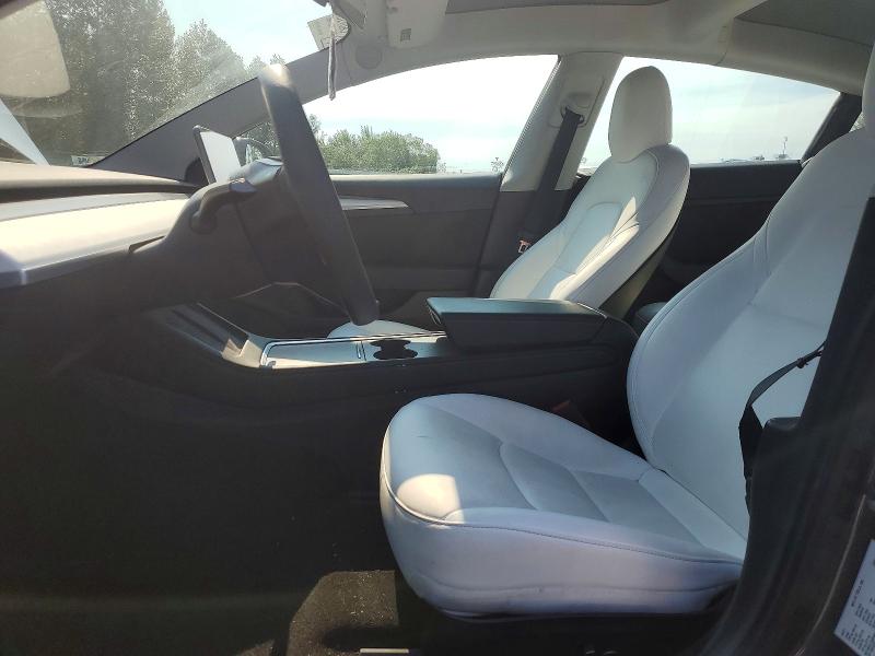 2021 Tesla Model 3 VIN 5YJ3E1EB5MF051077 COPART salvage auction — SIDE, Salvage Title, sold $80 on 2026-07-27 (photo 7)