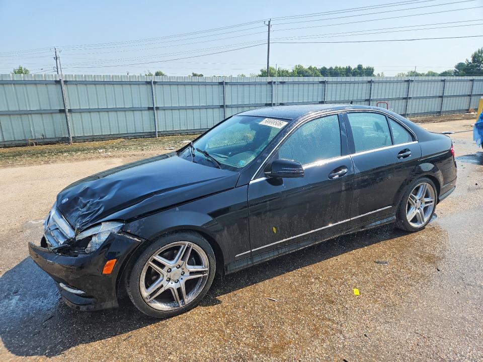 2011 Mercedes-benz C-klasse VIN WDDGF5EB2BA522054 COPART salvage auction — FRONT END, Al - Cert Of Title-Salvage Title, sold $650 on 2026-08-06 (photo 1)