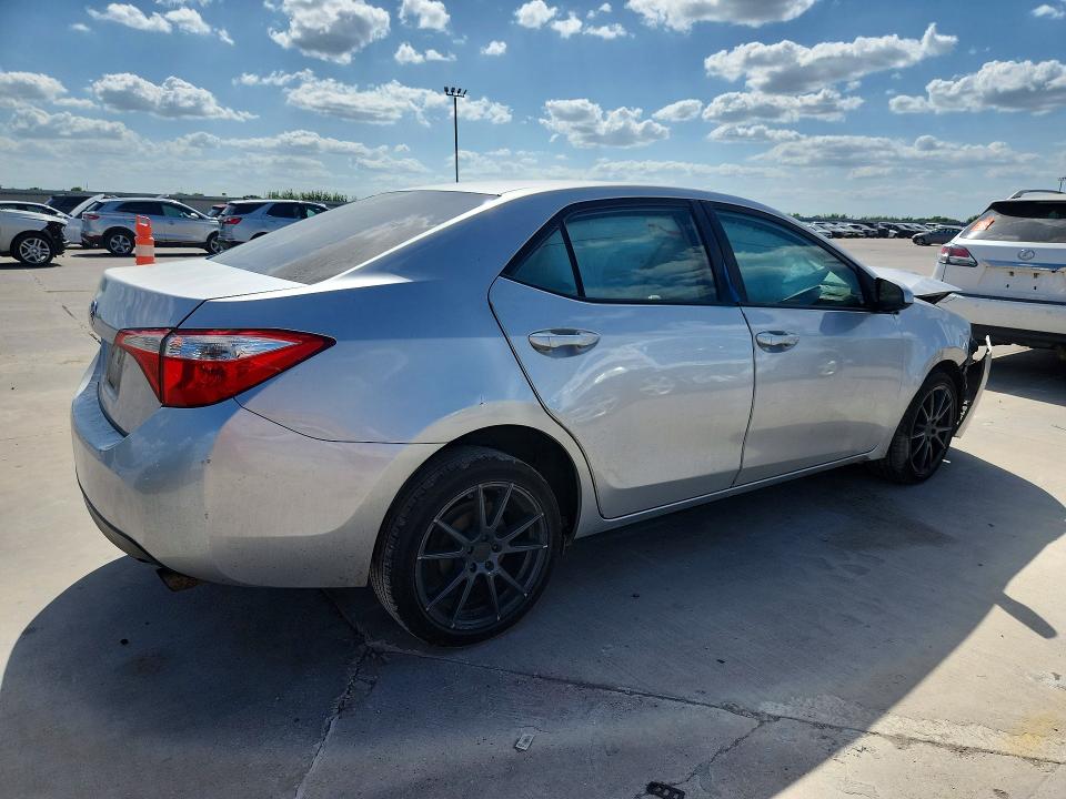 2014 Toyota Corolla VIN 5YFBURHEXEP099280 COPART salvage auction — FRONT END, Tx - Salvage Vehicle Title, sold $925 on 2026-07-23 (photo 3)