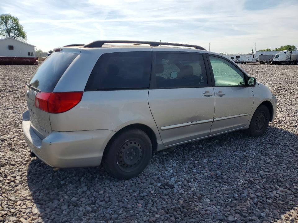 2007 Toyota Sienna VIN 5TDZK23CX7S094754 COPART salvage auction — REAR END, IN - CERTIFICATE OF TITLE, sold $1,050 on 2026-07-25 (photo 3)