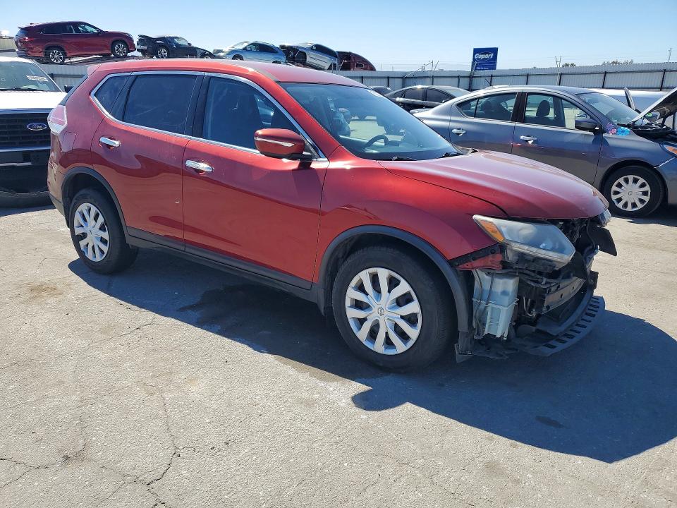 2015 Nissan VIN KNMAT2MT9FP589545 COPART salvage auction — FRONT END, Ca - Salvage Certificate, sold $750 on 2026-07-31 (photo 4)