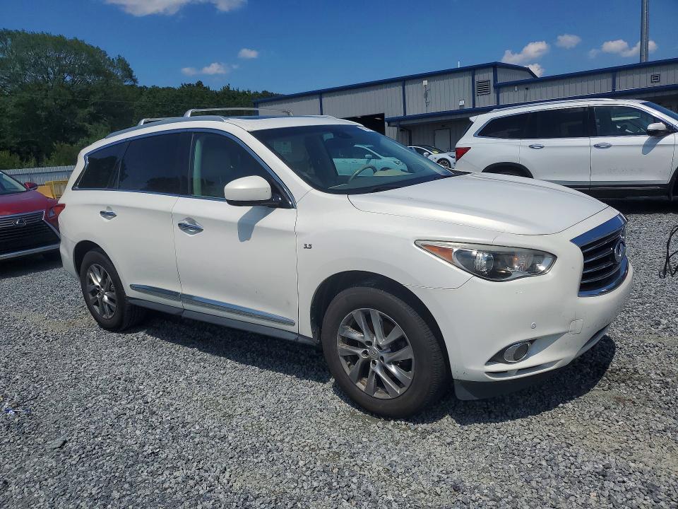 2014 Infiniti Qx60 VIN 5N1AL0MNXEC532987 COPART salvage auction — UNDERCARRIAGE, NC - SALVAGE CERTIFICATE OF TITLE (P), sold $200 on 2026-07-23 (photo 4)