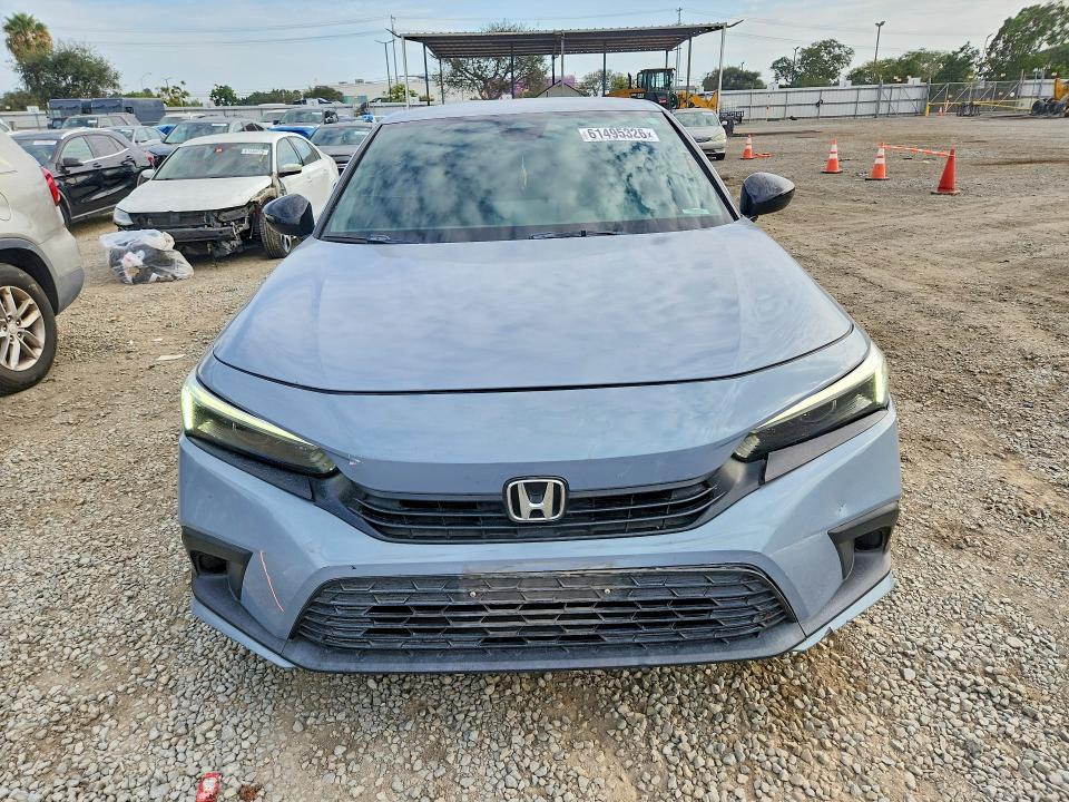 2022 Honda Civic VIN 2HGFE2F52NH552582 COPART salvage auction — REAR END, Ca - Salvage Certificate, sold $7,500 on 2026-07-31 (photo 5)