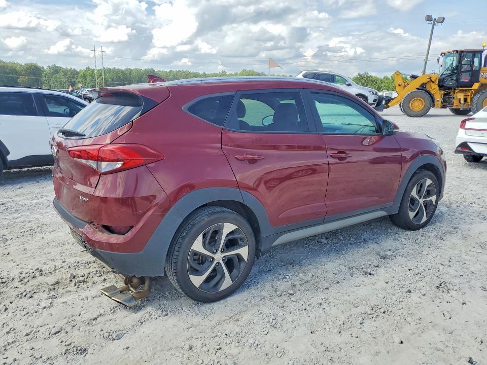 2018 Hyundai Tucson VIN KM8J33AL9JU800274 COPART salvage auction — REAR END, GA - CERT OF TITLE-SALVAGE (P), sold $4,200 on 2026-07-27 (photo 3)