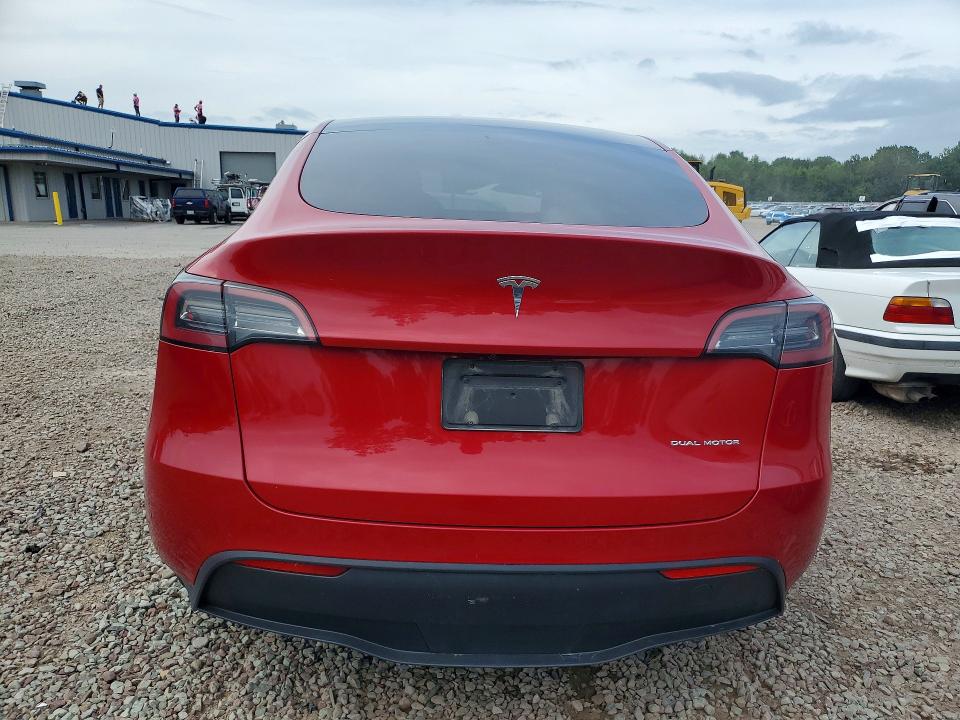 2022 Tesla Model y VIN 7SAYGDEE7NF521383 COPART salvage auction — FRONT END, Ny - Mv-907A Salvage Certificate, sold $250 on 2026-07-29 (photo 6)