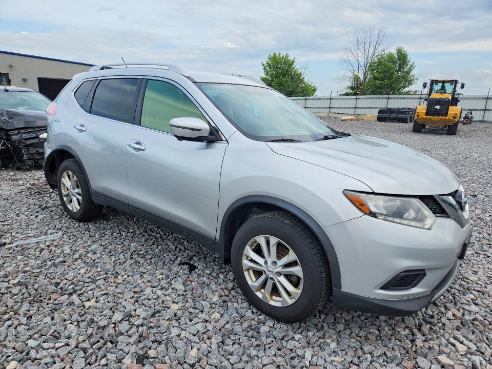 2016 Nissan Rogue VIN KNMAT2MV8GP618472 COPART salvage auction — REAR END, Wi - Certificate Of Title, sold $1,100 on 2026-07-27 (photo 4)
