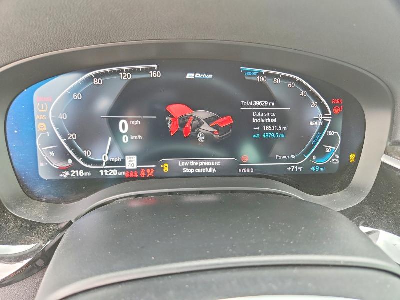 2022 BMW 5er VIN WBA13AG08NCJ24883 COPART salvage auction — FRONT END, CA - SALVAGE CERTIFICATE, sold $3,550 on 2026-07-30 (photo 9)