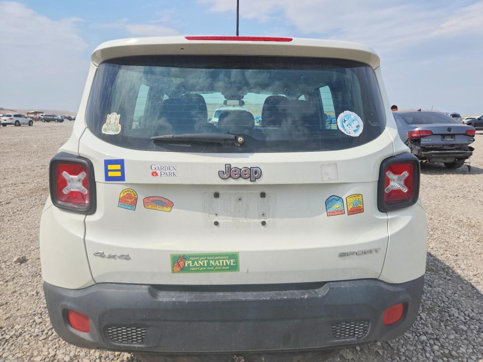 2015 Jeep Renegade VIN ZACCJBAT0FPB76422 COPART salvage auction — MINOR DENT/SCRATCHES, Ut - Certificate Of Title, sold $975 on 2026-07-31 (photo 6)