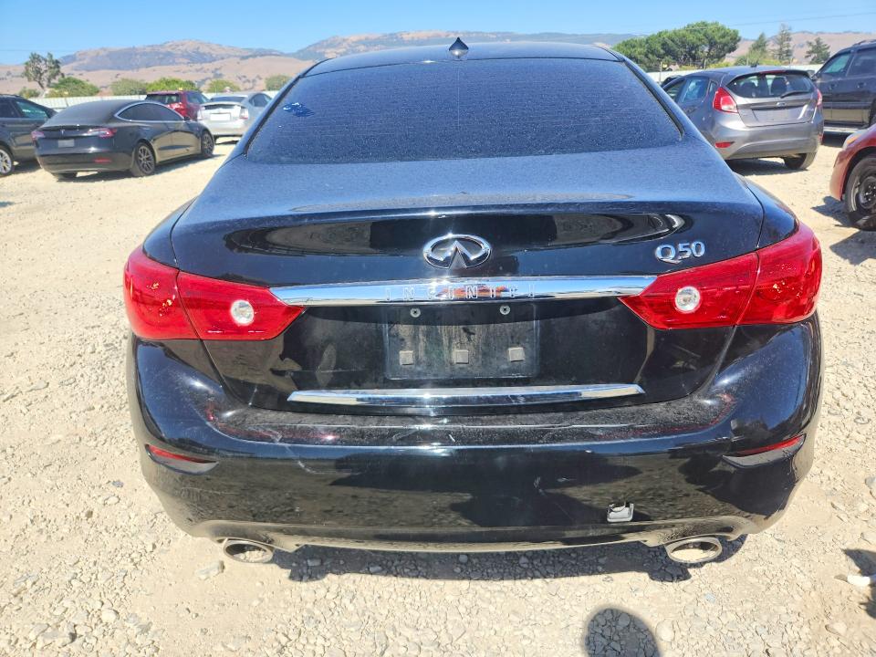 2015 Infiniti Q50 VIN JN1BV7AP4FM355109 COPART salvage auction — STRIPPED, CA - SALVAGE CERTIFICATE, sold $60 on 2026-07-28 (photo 6)