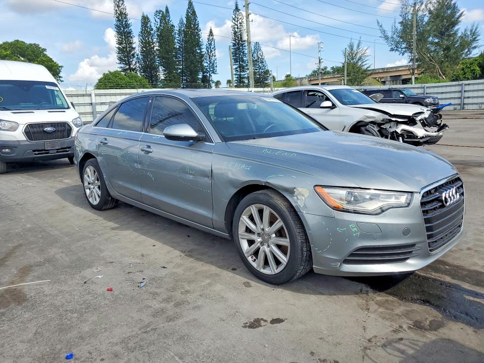 2014 Audi A6 VIN WAUGFAFC2EN089663 COPART salvage auction — MECHANICAL, Nc - Salvage Certificate Of Title, sold $975 on 2026-07-27 (photo 4)