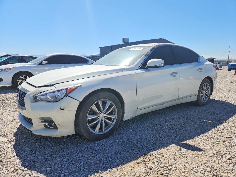 2017 Infiniti Q50 VIN JN1EV7AP6HM741725 COPART salvage auction — FRONT END, Nj - Cert Of Title-Salvage, sold $2,700 on 2026-07-24 (photo 1)