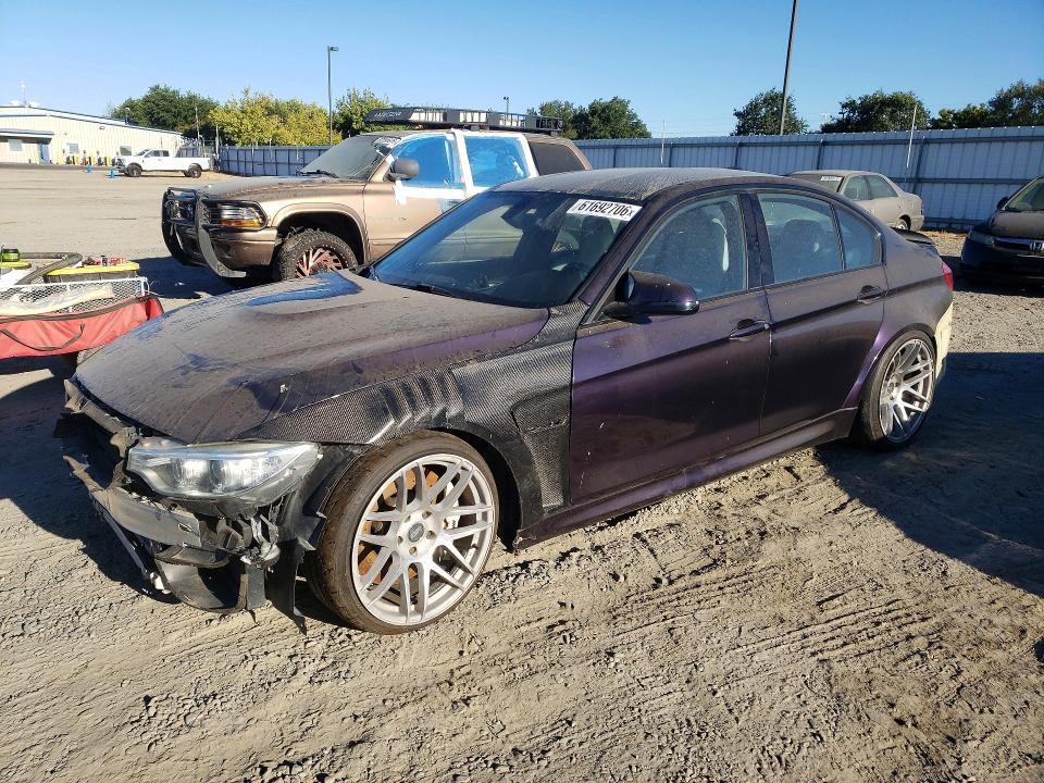 2016 BMW M3 VIN WBS8M9C50G5D31799 COPART salvage auction — FRONT END, Ca - Dis/Dlr/Exp Only Clean Title (P), sold $25 on 2026-07-28 (photo 1)