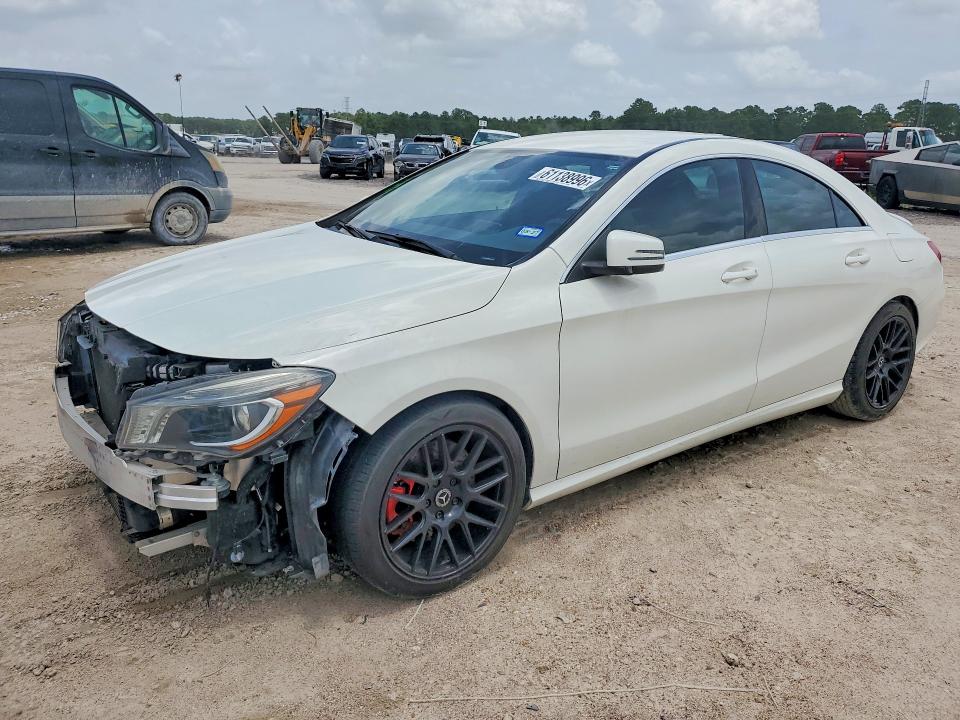 2014 Mercedes-benz Cla-klasse VIN WDDSJ4EB8EN048594 COPART salvage auction — FRONT END, Tx - Salvage Vehicle Title, sold $625 on 2026-07-28 (photo 1)