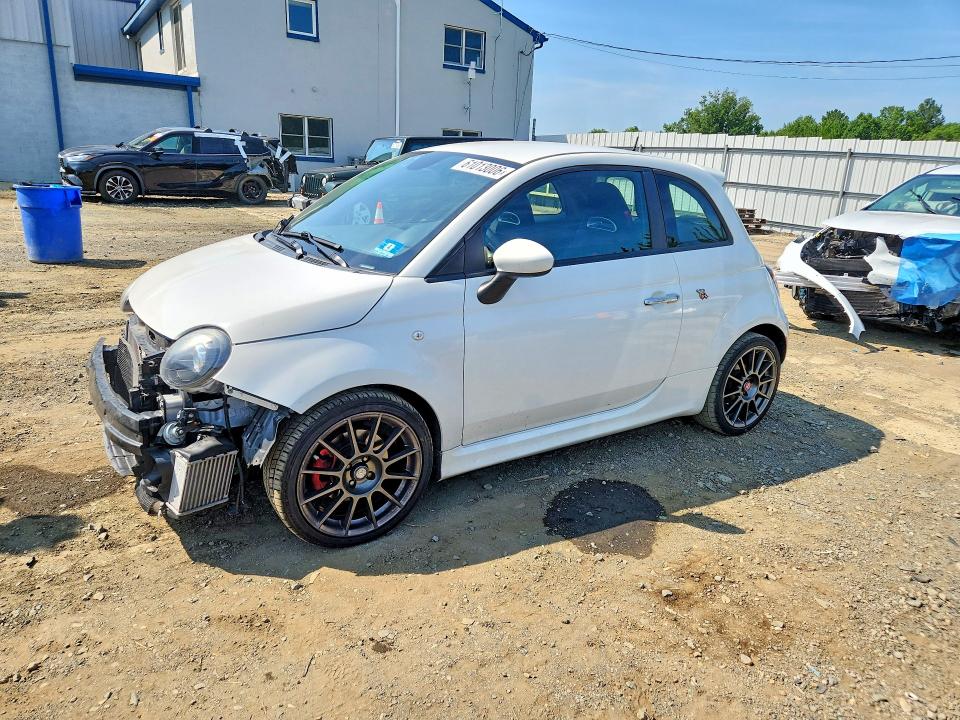 2015 Fiat 500 VIN 3C3CFFFH6FT503608 COPART salvage auction — FRONT END, Nj - Cert Of Title-Salvage, sold $1,650 on 2026-08-03 (photo 1)