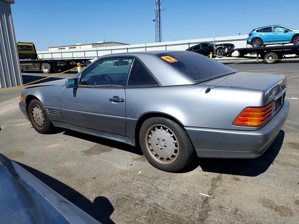 1990 Mercedes-benz Sl-klasse VIN WDBFA66E7LF011557 COPART salvage auction — FRONT END, Ca - Salvage Certificate, sold $2,300 on 2026-07-30 (photo 2)