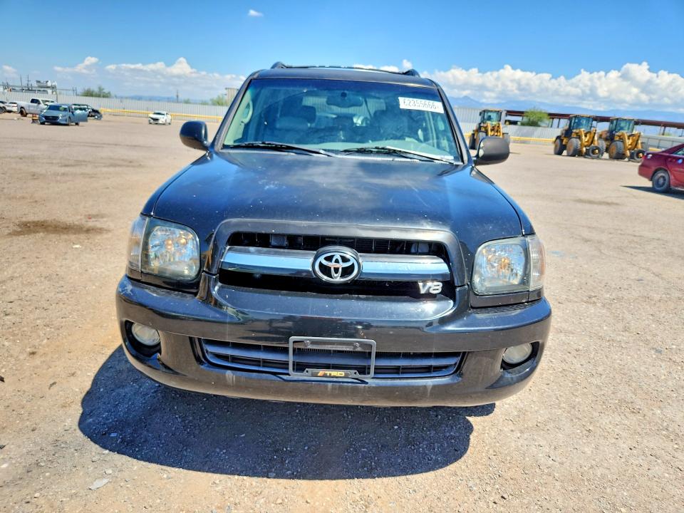 2005 Toyota Sequoia VIN 5TDZT38A55S243613 COPART salvage auction — NORMAL WEAR, Az - Cert Of Title-Restored Salvage, sold $750 on 2026-07-31 (photo 5)