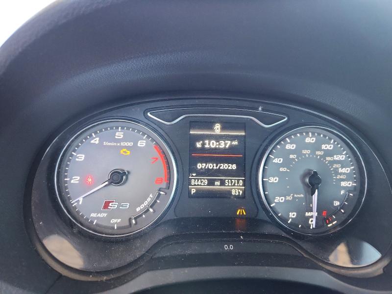 2016 Audi S3 VIN WAUF1GFF6G1003367 COPART salvage auction — MINOR DENT/SCRATCHES, Ut - Certificate Of Title, sold $7,300 on 2026-07-16 (photo 9)