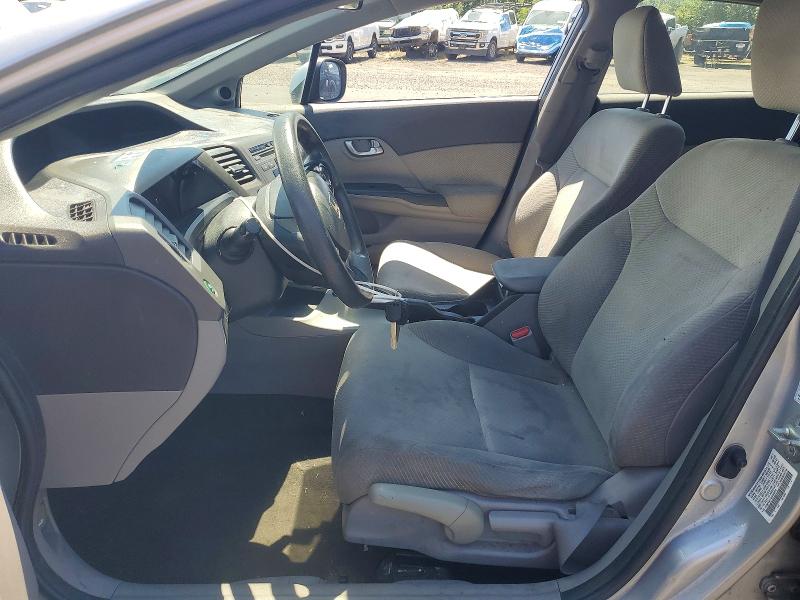2012 Honda Civic VIN JHMFB4F24CS003270 COPART salvage auction — REAR END, Or - Certificate Of Title, sold $1,600 on 2026-07-22 (photo 7)