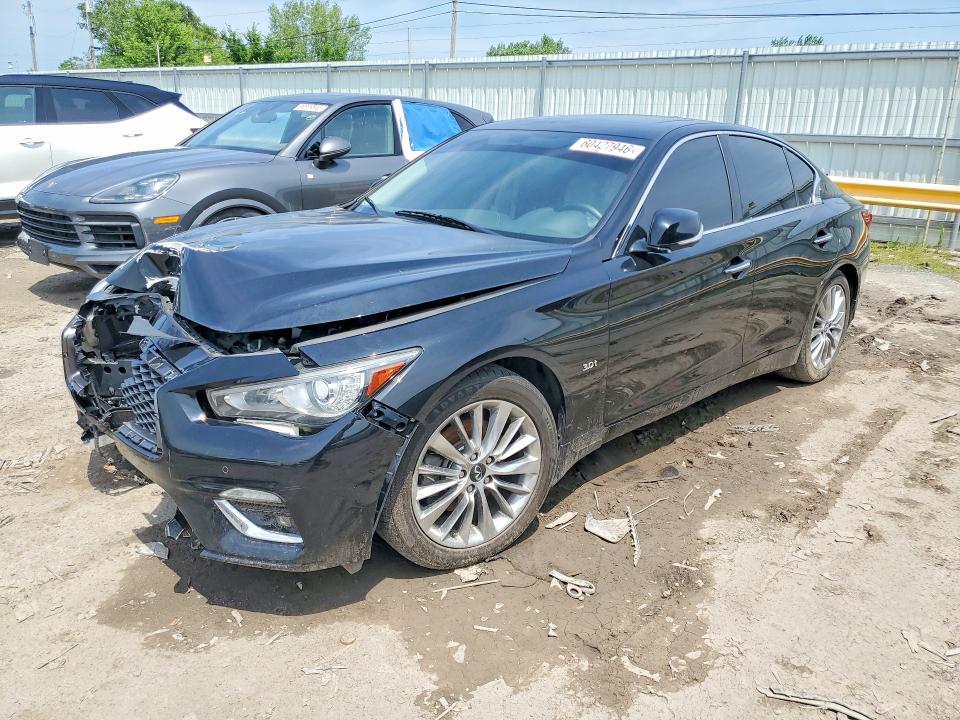 2020 Infiniti Q50 VIN JN1EV7AR3LM251611 COPART salvage auction — FRONT END, IN - CERTIFICATE OF TITLE, sold $1,450 on 2026-07-20 (photo 1)