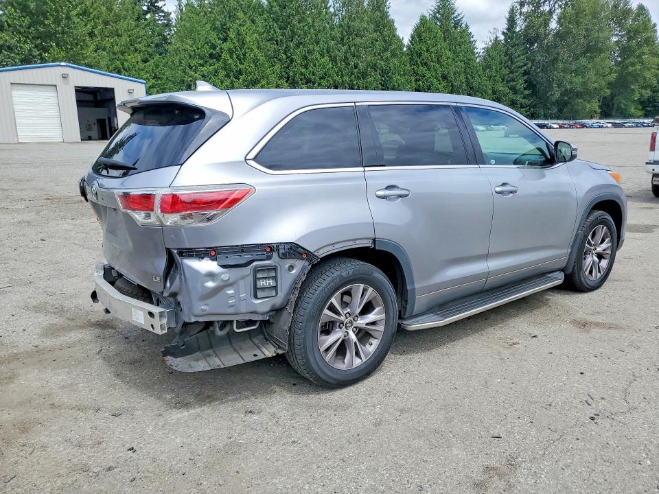 2016 Toyota Highlander VIN 5TDBKRFH3GS299334 COPART salvage auction — REAR END, Wa - Bill Of Sale, sold $60 on 2026-07-27 (photo 3)