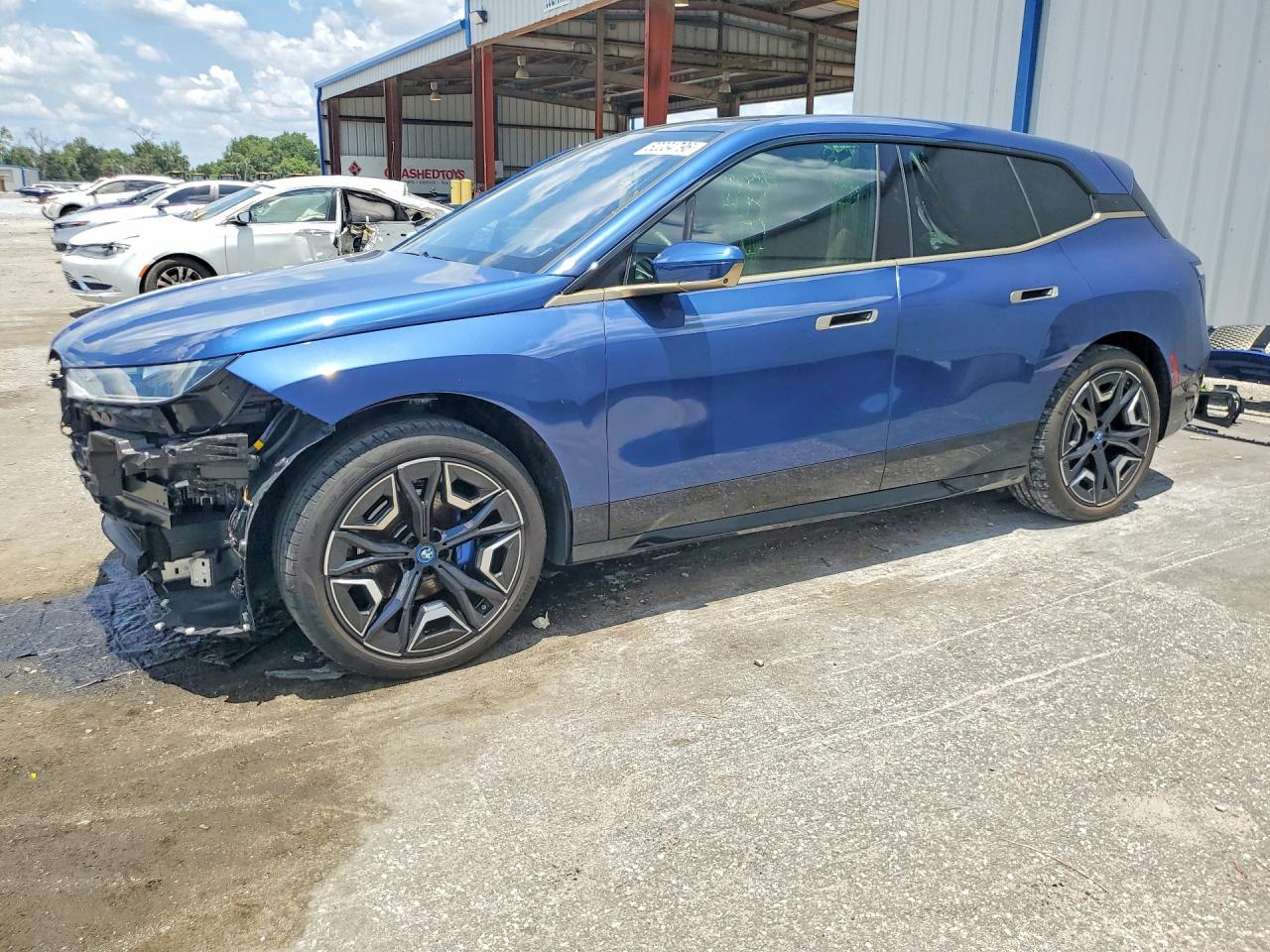 2024 BMW iX VIN WB523CF06RCR08663 COPART salvage auction — Side, FL - CERTIFICATE OF DESTRUCTION, sold $20,100 on 2026-08-28 (photo 1)