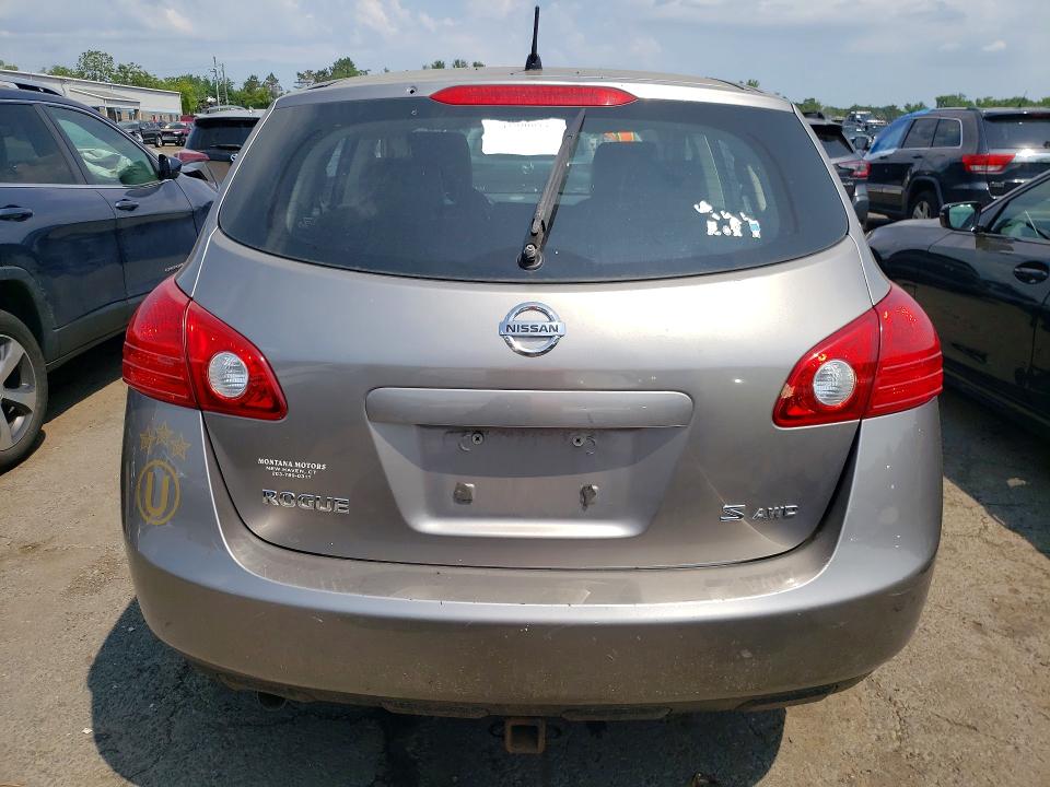 2008 Nissan Rogue sport VIN JN8AS58V18W408080 COPART salvage auction — SIDE, CT - CERT OF TITLE-SALVAGE, sold $450 on 2026-07-17 (photo 6)