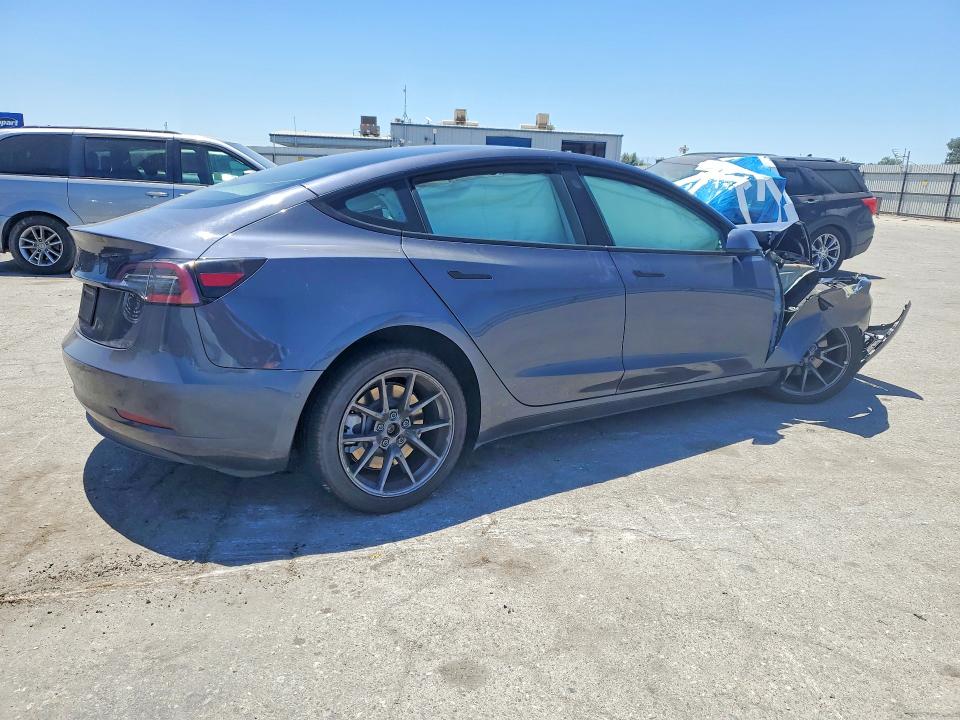 2022 Tesla Model 3 VIN 5YJ3E1EA3NF321092 COPART salvage auction — FRONT END, Ca - Salvage Certificate, sold $4,050 on 2026-07-24 (photo 3)
