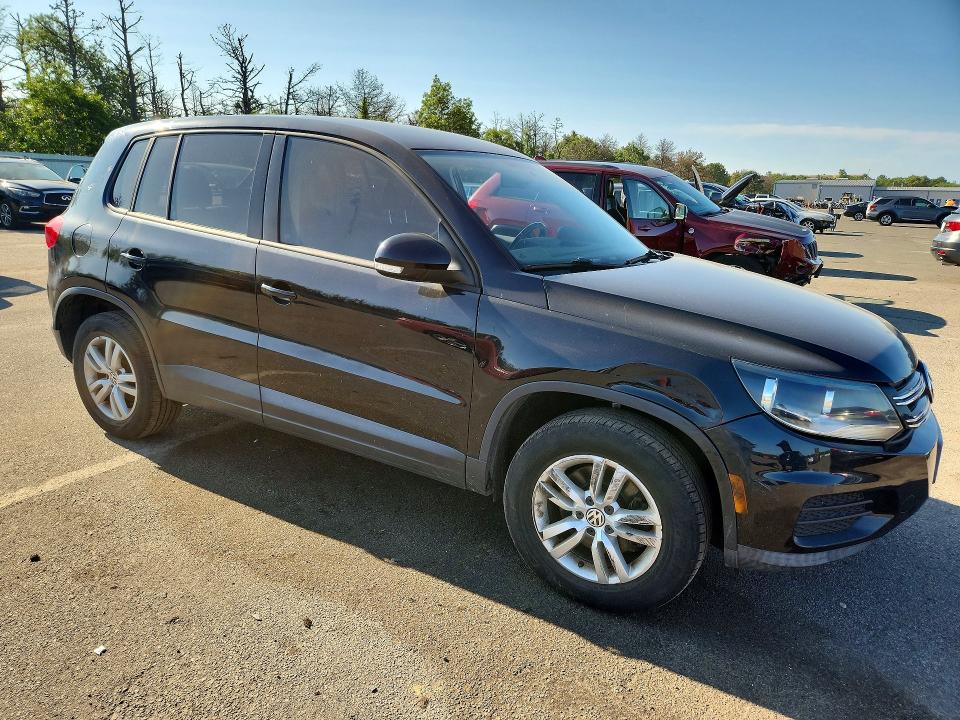 2012 Volkswagen Tiguan VIN WVGAV7AX6CW558345 COPART salvage auction — REAR END, NY - MV-907A SALVAGE CERTIFICATE, sold $400 on 2026-07-27 (photo 4)