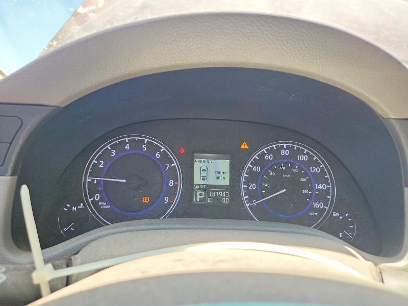 2010 Infiniti G37 VIN JN1CV6FEXAM354870 COPART salvage auction — UNDERCARRIAGE, AZ - CERT OF TITLE - SALVAGE, sold $275 on 2026-07-10 (photo 9)
