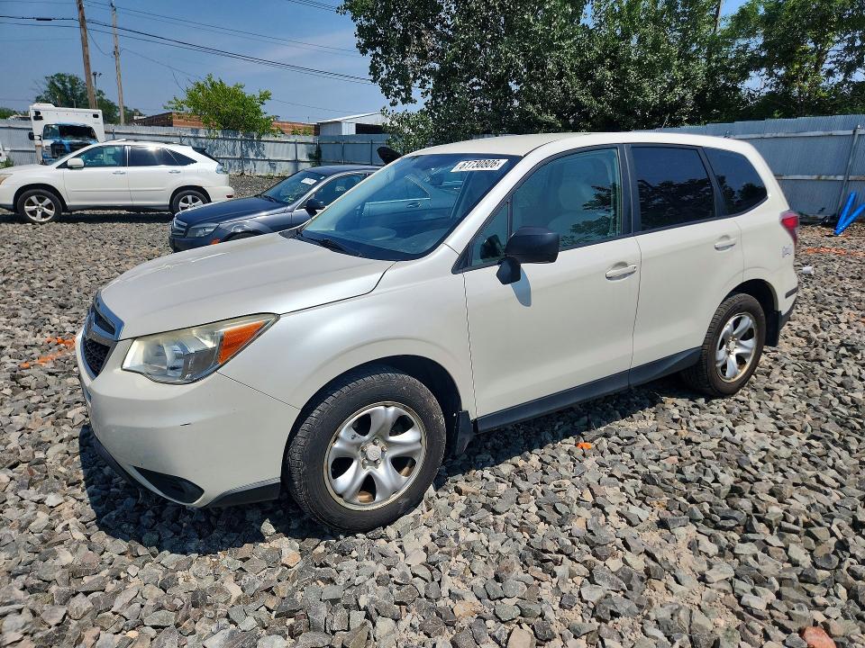 2015 Subaru Forester VIN JF2SJAAC6FH477824 COPART salvage auction — MINOR DENT/SCRATCHES, NJ - CERTIFICATE OF TITLE, sold $350 on 2026-07-28 (photo 1)