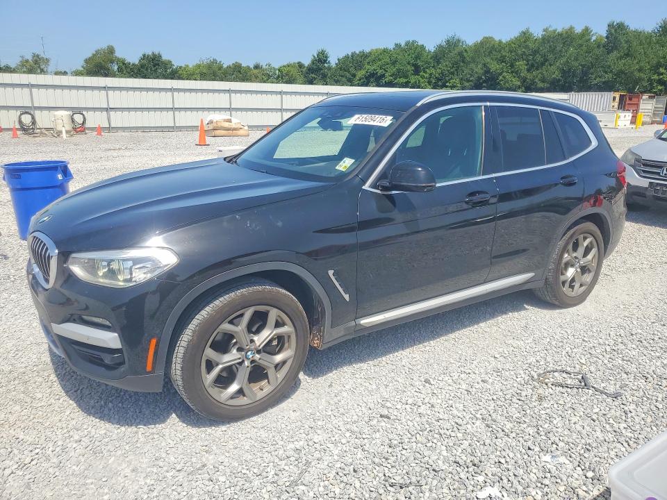 2020 BMW X3 VIN 5UXTY3C08L9B07835 COPART salvage auction — REAR END, La - Cert Of Title-Salvage, sold $7,900 on 2026-07-27 (photo 1)