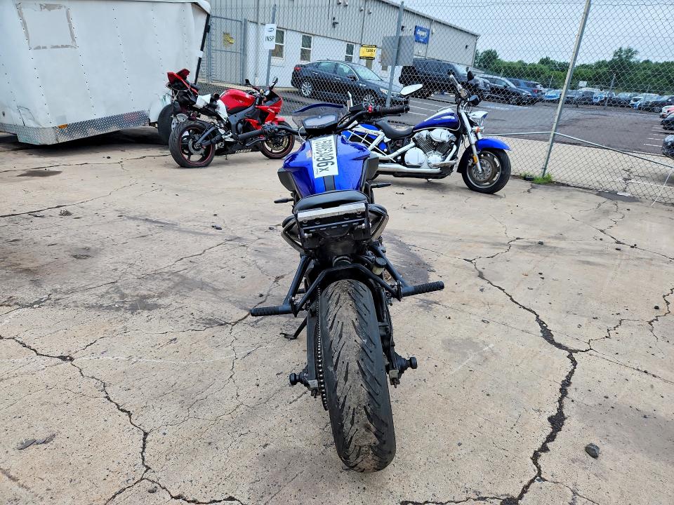2018 Yamaha Mt07 VIN JYARM27E2JA001036 COPART salvage auction — VANDALISM, Pa - Certificate Of Salvage, sold $1,150 on 2026-07-30 (photo 4)