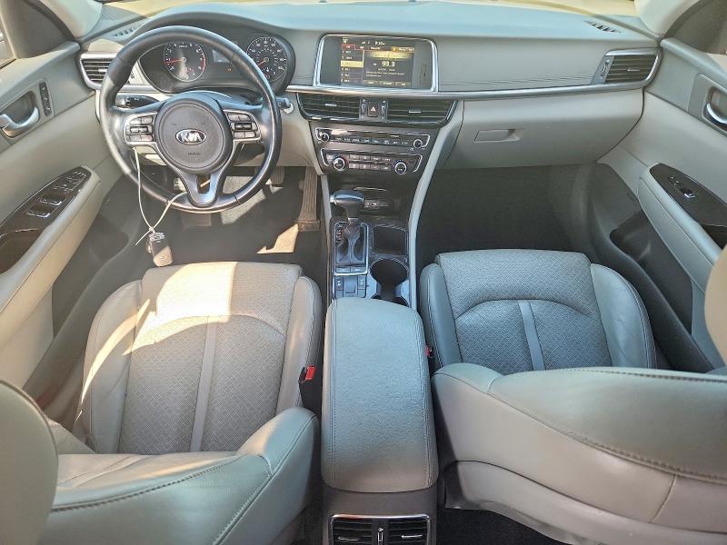 2016 Kia Optima VIN 5XXGU4L39GG007442 COPART salvage auction — FRONT END, Pa - Cert Of Title, sold $2,000 on 2026-07-07 (photo 8)
