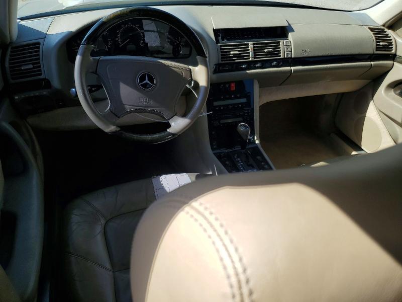 1999 Mercedes-benz S class VIN WDBGA51G3XA409083 COPART salvage auction — NORMAL WEAR, Az - Certificate Of Title, sold $3,350 on 2026-07-10 (photo 8)